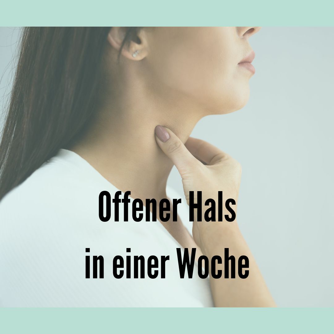 Offener Hals in einer Woche